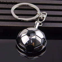 2020 Soccer-Football-Ball Keychain Stainless Steel Metal hemispherical Key Chain Ring Gift Fashion Sport Jewelry For Girl Boys 2024 - buy cheap