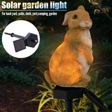 Outdoor Rabbit Squirrel Solar Power LED Lawn Lamp Energy Saving Waterproof Garden Yard Landscape Decorative Light Lawn Light 2024 - buy cheap