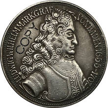 Moneda de copia 1955 de 5 DEM, 29MM, Alemania 2024 - compra barato