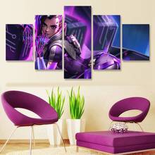 Overwatch Shadow Wall Art 5 Panels Canvas Print for Poster Picture for Living Room Home Decoration 2024 - buy cheap