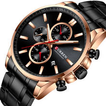 Curren 8368 часы мужские люксовый бренд хронограф мужские спортивные часы со стальным ремешком кварцевые наручные часы Relogio Masculino 2024 - купить недорого