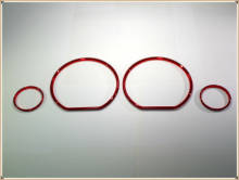 Medidor de velocímetro rojo, anillos de Dial, embellecedor de bisel, anillos de Tacho cromados para VW Golf MK3 (93-98) / VW Jetta MK3 / Vento (93-99) 2024 - compra barato