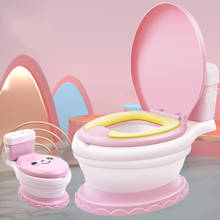 Baby potty toilet bowl training toilet seat children's pot kids bedpan portable urinal comfortable backrest cartoon cute 2024 - buy cheap