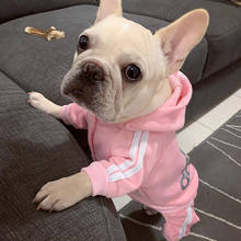 Adidog Pet Dog Jumpsuit for Small Medium Dogs Letter Print Dog Hoodie Designer French Bulldog Clothes Ropa Perro Coat Pet Outfit 2024 - купить недорого