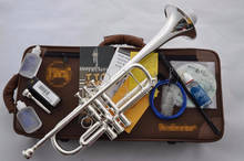 Venda tomada de trompete banhada a prata com tom c para performance profissional instrumentos musicais de alto nível frete grátis 2024 - compre barato