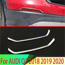 For AUDI Q2 2018 2019 2020 Car Styling Rear Tail Fog Reflector Light Lamp Strip Cover Trim ABS Chrome 2024 - buy cheap