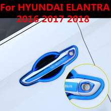 Car Styling Inner Door Handle Cover Door Bowl Frame Trim Sticker Accessories Blade door bowl For hyundai Elantra 2016 2017 2018 2024 - buy cheap