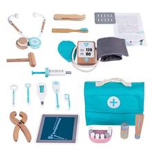 Wooden Pretend Play Hospital Doctor Educationa Toys For Children Simulation Medicine Chest Set For Kids Interest Development 2024 - buy cheap