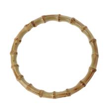 :1 x Round Bamboo Bag Handle for Handcrafted Handbag DIY Bags Accessories Good Quality 13x13cm 2024 - buy cheap