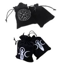 Velvet Moon Phase Goddess Tarot Storage Bag Rune Board Game Card Package 7\"x5\" N58B 2024 - buy cheap