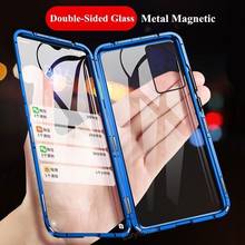 Magnetic Glass Phone Case for Samsung Galaxy A10 A20 A30 A40 A50 A60 A70 A7 A9 2018 M20 M30 Metal Bumper Shockproof Case 2024 - buy cheap