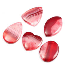 5pcs / Lot Natural Red Striped Agates Pendant Reiki Healing Natural Stone Meditation Amulet Pendant Charms for Jewelry Necklace 2024 - buy cheap