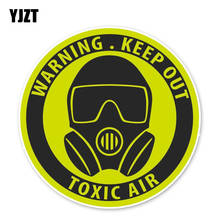 YJZT 11.9*11.9CM Unique WARNING KEEP OUT TOXIC AIR Accessories Car Stickers C30-0172 2024 - buy cheap