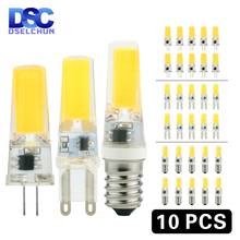 10pcs/lot LED G4 G9 E14 3W 6W Light Bulb AC/DC 12V 220V LED Lamp COB Spotlight Chandelier Lighting Replace 30W 60W Halogen Lamps 2024 - buy cheap