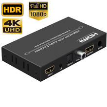 HDMI Splitter With toslik spdif 4K HDMI audio Splitter extractor HDMI to HDMI toslink audio converter splitter for 4K UHD device 2024 - buy cheap