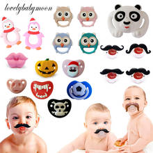 1pcs Top Silicone Funny Nipple Dummy Pacifier Funny Nipple Dummy Baby Teether Soother Joke Prank Beard Kiss PacifierSoother Joke 2024 - buy cheap