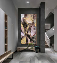 Arte abstrata moderna para parede, arte original sobre tela, pintura a mão a óleo sobre tela para sala de estar, decoração moderna para casa 2024 - compre barato