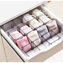 6Pcs/set Honeycomb Socks Underwear Storage Box Plastic Compartment Cabinet Wardrobe Drawer Finishing Partition Free Combination 2024 - buy cheap