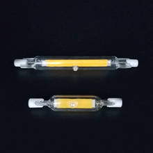 Bombillas led cob r7s, 78mm, 15W, r7s, 2019mm, 30W, AC220-240V regulable, reemplazo de lámpara halógena, tubo de vidrio de 14mm de diámetro, novedad de 118 2024 - compra barato