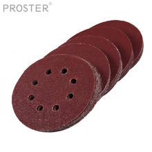 Proster 50 pcs for  5" 125mm 40-180 Grit Sanding Disc Sandpaper Orbital Pads 8 Hole Sander 2024 - buy cheap
