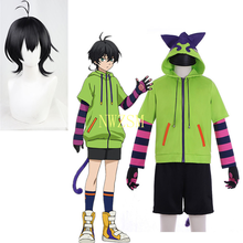 Miya Chinen Anime Sk8 the infinity Cosplay Costume Hooded Zipper Jacket wig shoes suit Party Halloween Anime cosplay 2024 - buy cheap