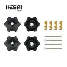 M5 Hand Tightening Thandle Thread Star Mechanical Black Nut Clamping Knob Manual Nut Spring Kit 3D Printer Accessory 2024 - buy cheap