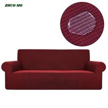 Funda de forro Polar para sofá, cubierta Universal impermeable, elástica, antideslizante, de Color sólido 2024 - compra barato