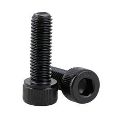 1/2/5Pcs DIN912 12.9 Carbon Steel Cup Head Hexagonal Reverse Thread Screws M5 M6 M8-M12 Black Left Tooth Bolt Anti-tooth Screw 2024 - buy cheap