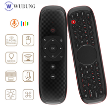 Q40 Voice Remote Control W2 air mouse Microphone 2.4G Wireless Mini Keyboard Gyroscope Sensing IR Learning for Android tv box PC 2024 - buy cheap