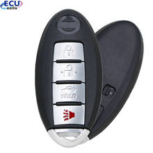 3+1 Buttons Remote Key Case Fob Smart Car Key Shell Housing With Small Insert Key Blade for Nissan Altima Maxima 2024 - buy cheap