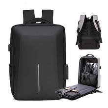 Деловой мужской рюкзак для компьютера, противокражный Водонепроницаемый школьный портфель для студентов с USB-зарядкой, вместительный офисный ранец 2024 - купить недорого