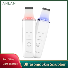 ANLAN Ultrasonic Skin Scrubber Ion Deep Cleaning Face Peeling Blackhead Removal Facial Lifting Cleaning Machine Red Light Care 2024 - buy cheap