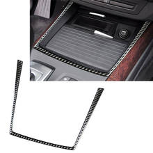 Car Water Drink Cup Holder Sticker Frame Trim Carbon Fiber ABS Decor For BMW X5 X6 E70 E71 2009 2010 2011 2012 2013 2024 - buy cheap