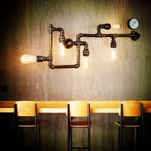 Modern Nordic Industrial Light Water Pipe Wall Lamps Remote Control Wall Light for Foyer Bar Coffee Dining room Home Decor 2024 - buy cheap