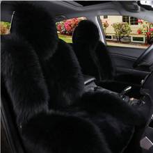 5 seat Keep warm Australian wool long plush fur seat cover For Lifan Solano Cebrium 320 520 620 X50 X60 With Breathable Material 2024 - buy cheap