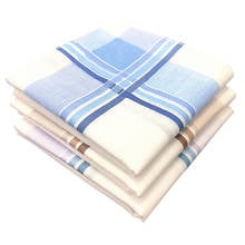 12pcs Men's Vintage Plaid Handkerchiefs 100% Cotton Pocket Square Gift Set 2024 - buy cheap