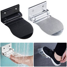 Reposapiés plegable para baño, Pedestal antideslizante para ducha, Pedal de aleación de aluminio, montado en la pared, esteras de colocación 2024 - compra barato