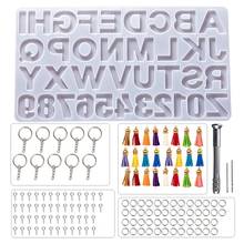 1 Set Crystal Epoxy Resin Mold Alphabet Letter Number Pendant Casting Silicone Mould DIY Crafts Jewelry Keychain Making 2024 - buy cheap