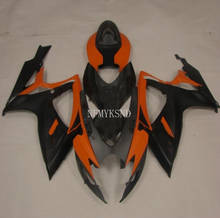 matte Orange fairings for SUZUKI GSXR 600 750 K6 K7 2006 2007 black fairing kit GSXR600 GSXR750 06 07 2024 - buy cheap