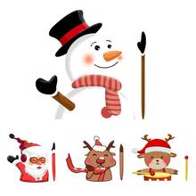 Christmas Car Rear Windshield Wiper Stickers Moving Arm Windscreen Window Decals Auto Styling Decoration Accessories 2024 - buy cheap