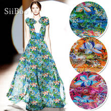 Siiboo 100% natural silk chiffon fabric for women holiday dress spring summer wear Tissu en mousseline de soie sp6463 2024 - buy cheap
