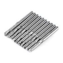 10pcs Tungsten Carbide Endmill Single Flute Spiral CNC Router Bits 3.175x17mm Router Wood Bits End Mill Woodworking Tools 2024 - buy cheap