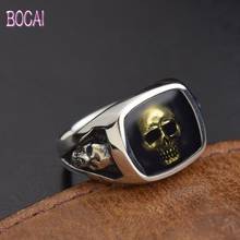 925 sterling silver Thailand ms male skull ring punk style Men's fashion silver ring 2024 - buy cheap