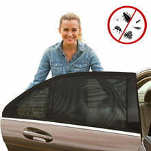 Автомобильная противомоскитная сетка для окна автомобиля, противомоскитная сетка для окна автомобиля, покрытие окна автомобиля, Солнцезащитная сетка, 2 шт. 2024 - купить недорого