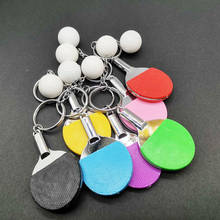 Fashion 7 Color Sport Ping Pong Table Tennis Ball Badminton Bowling Ball Keychain KeyChain Charms Keyring Key Ring Souvenir Gift 2024 - buy cheap