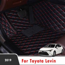 For Toyota Levin 2019 Car Floor Mats Leather Decoration Auto Accessories Styling Custom Waterproof Protector Covers Carpets 2024 - buy cheap