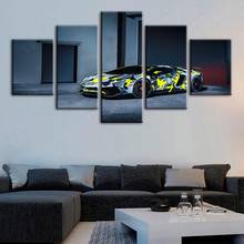 Modular Hd Printed Pictures Home Decoration Modern 5 Panel Cat Paintings Canvas Poster Wall Artwork For Living Room Framework 2024 - buy cheap