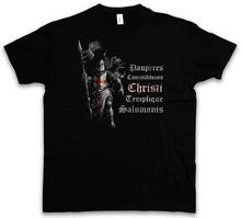 Knight Templar T-Shirt Cross Templar Cross Knights Crusade Crusader Cotton O-Neck Short Sleeve Men's T Shirt New Size S-3XL 2024 - buy cheap