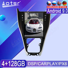 12,1 дюймов PX6 Android 9,0 Тесла стиль вертикальный экран GPS Навигация BT Автомобильный мультимедийный радио плеер для Toyota Harrier 2013-2018 2024 - купить недорого