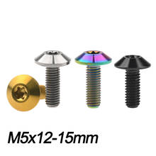 Xingxi Titanium Ti Bolt M5x12 15mm Umbrella Head Inner Plum Screw for Motorcycle Bike Fasteners 2024 - buy cheap